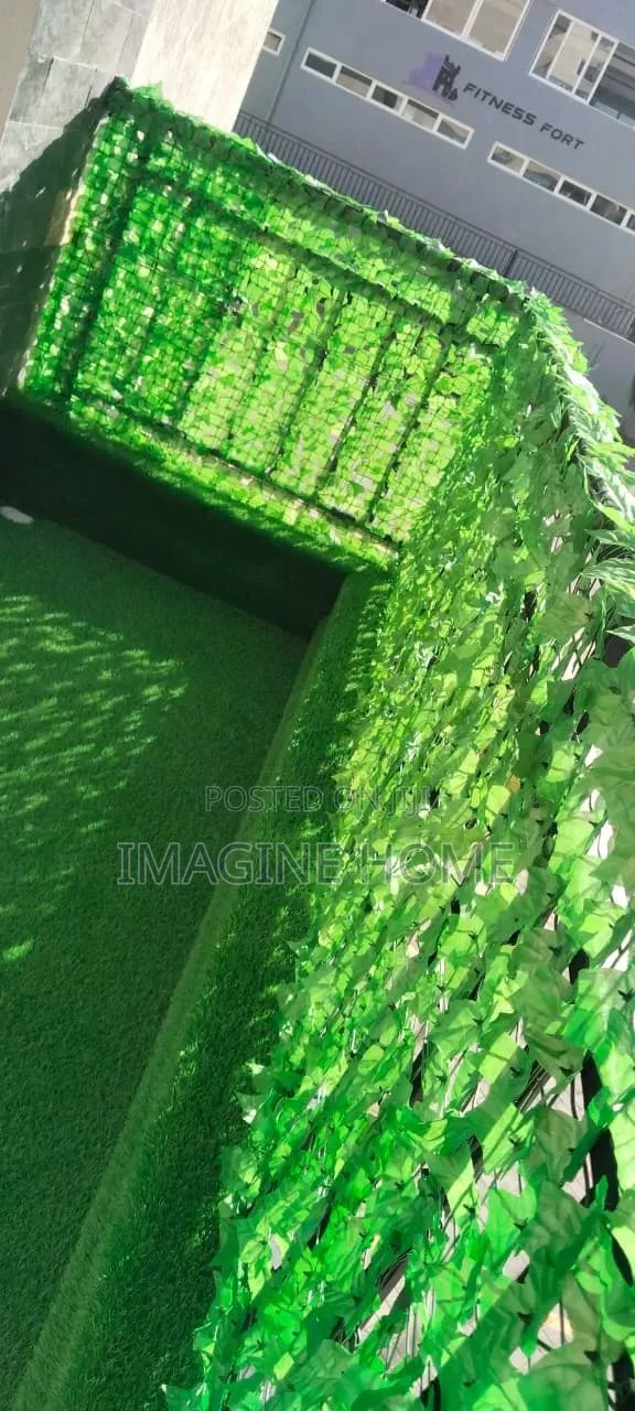 Light Green Artificial Grass Fence for Balcony - 1