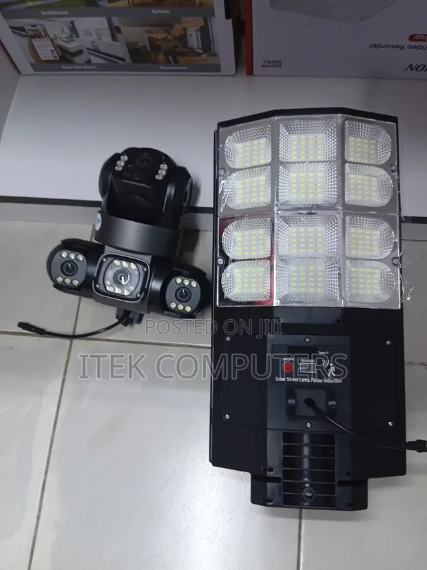 Kamera ya V380 Pro AI Solar CCTV yenye Mwanga wa Smart - 1