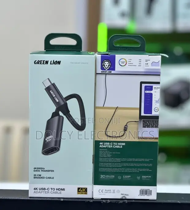 Green Lion 4K USB-C to HDMI Adapter Cable - 1
