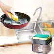 Sabuni Pump na Sponge Caddy - Kijivu - 1