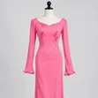 Blugirl Pink Fitted Maxi Dress - 1