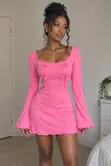 Blugirl Pink Fitted Maxi Dress - 3
