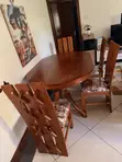 Seti ya Dinning ya Mahogany Iliyotumika - Seaters 6 - 4