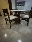 Lisa Meza ya Kula ya Mbao ya Watu 3 - 2