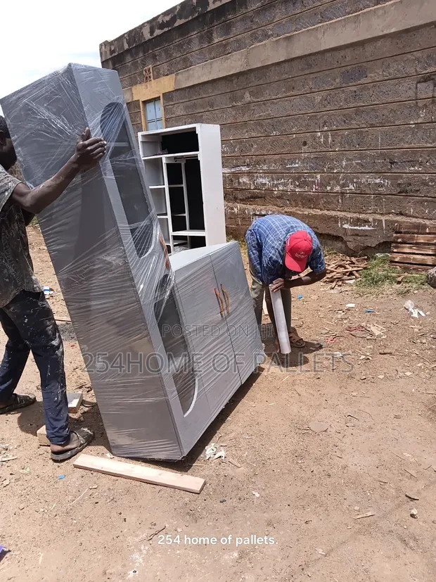 Kabati la Jikoni la Mbao la Kijivu Chenye Burner Juu - 1