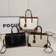 Quality Leather Handbag - Black - 1