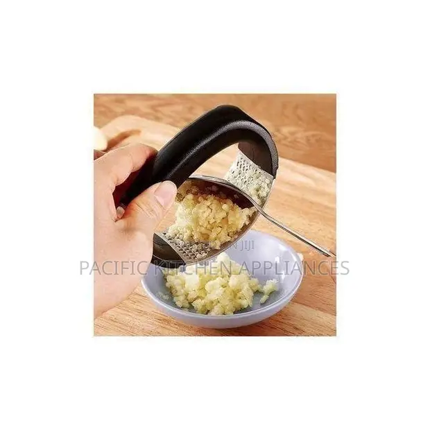 Chombo cha Kusagia Garlic na Tangawizi cha Rocker cha Chuma cha Nirosta - 1