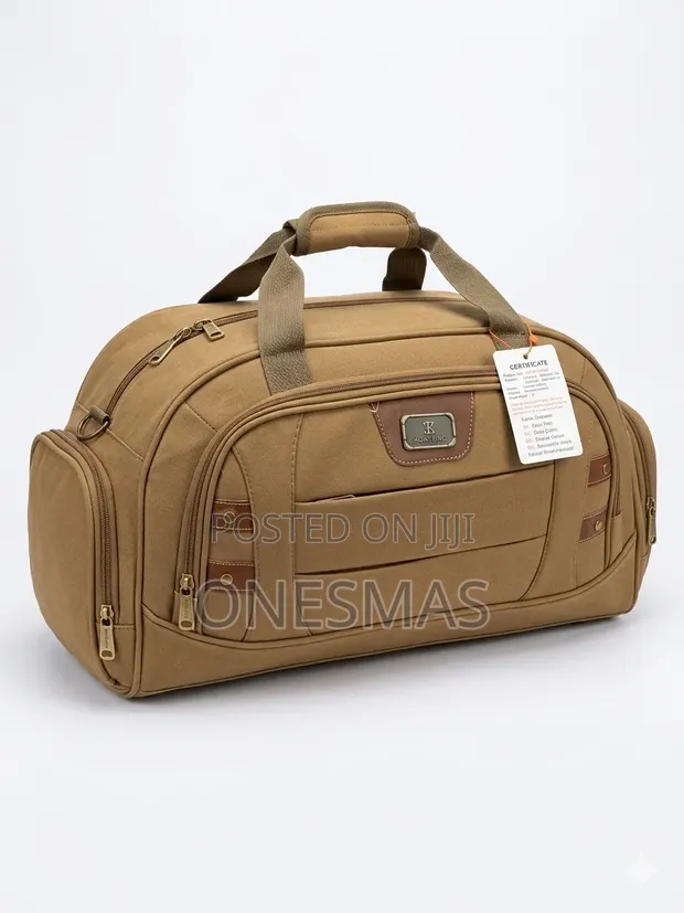Canvas Travel Duffel Bag - Medium - 1