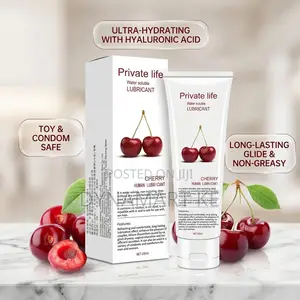 Private Life Cherry Water-Based Lubricant - Hyaluronic Acid