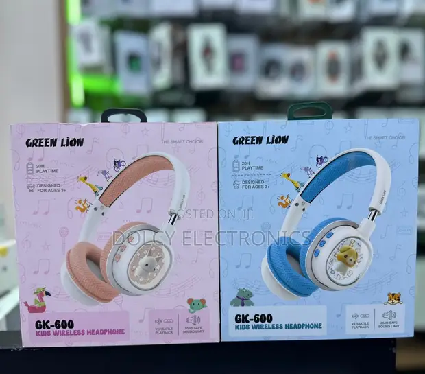 Green Lion GK-600 Headphones za Watoto Wireless - 1
