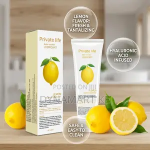 Private Life Lemon Water-Based Sex Lubricant - Hyaluronic Acid
