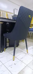 Dining Set Mpya: Meza ya Marble + Viti 6 vya Ngozi - 3