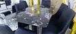 Dining Set Mpya: Meza ya Marble + Viti 6 vya Ngozi - 4