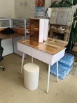 Imported Dressing Table with LED Mirror & Stool - Brand New - 1