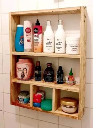 Wooden Bathroom Floating Shelf