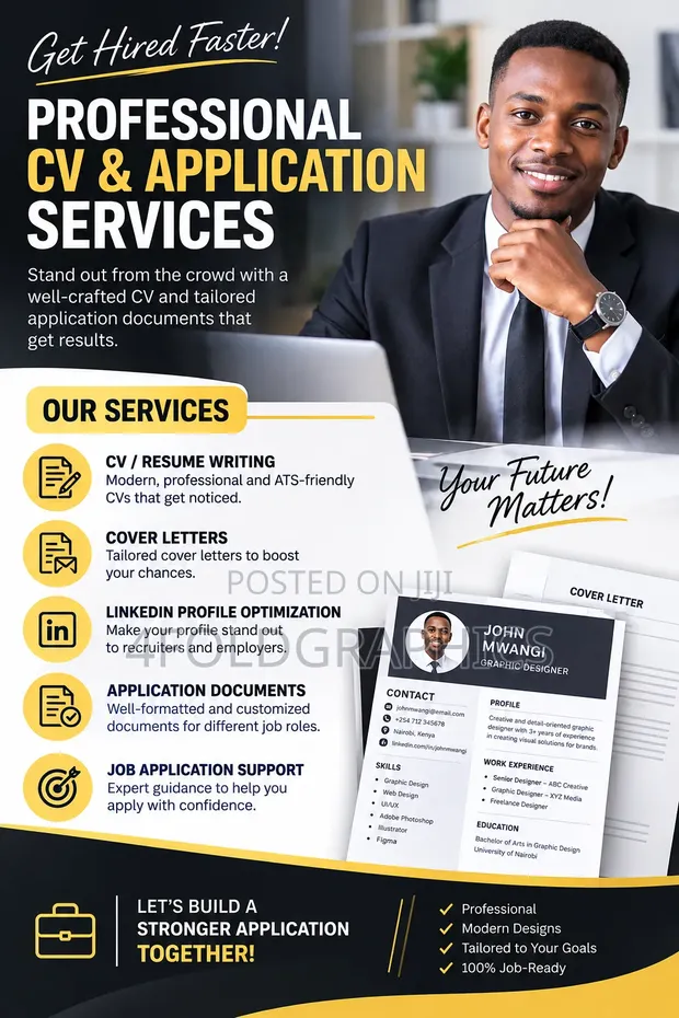 Huduma za Kitaalamu za CV, Resume na Cover Letter - 1