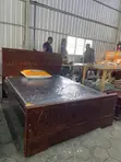 Queen Size Mahogany Bed with HD Mattress - 2