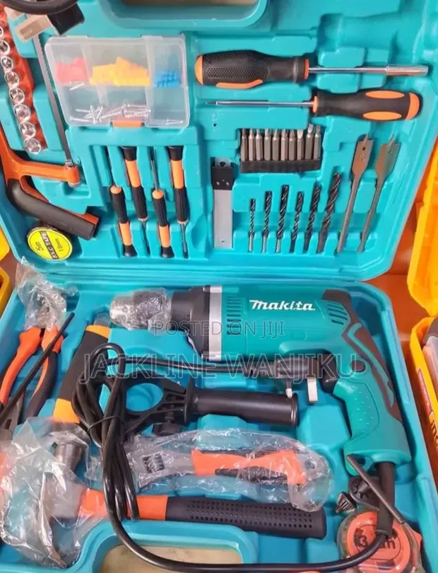 Complete Makita Electric Drill & Home Tool Set - 1