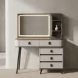 Dressing Table with LED Mirror - Gray - 5