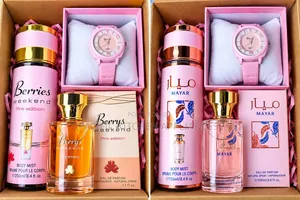 Her Gift Set - Lattafa Perfume, Body Mist & Watch