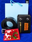 Boyfriend Gift Set - Belt, Wallet, Card Holder - 2