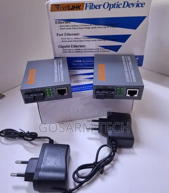 Netlink MBPS Gigabit Fiber Ethernet Media Converter - 1