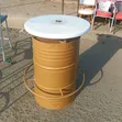Custom Drum Bar Table with Marble Top - 2