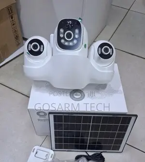 4G Triple Lens Solar CCTV Camera 360° HD
