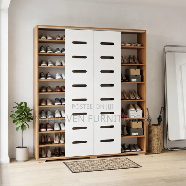 Nerhaven 8-Tier Shoe Rack ya Kisasa - 1