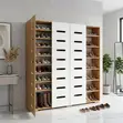Nerhaven 8-Tier Shoe Rack ya Kisasa - 3