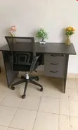 Boss Office Products Secretarial Chair and Office Table - 1