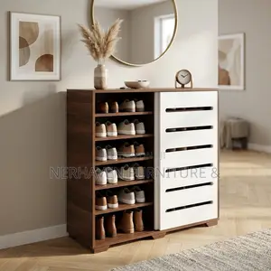 Nerhaven 5-Tier Shoe Rack - Compact Footwear Organizer