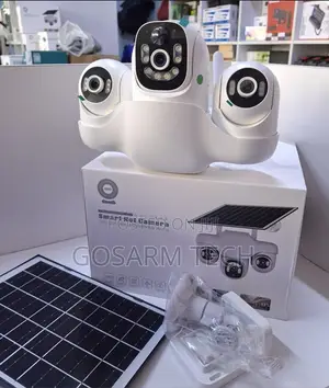 V380 Solar CCTV 3 Lens 1080p - 4G PTZ Camera