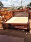 Dark Walnut King Size Bed - 1