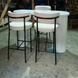 Counter Table with 3 Chairs - White - 1