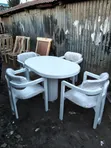 White 4-Seater Dining Table - 2