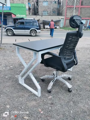Study Table and Ergonomic Chair