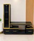 Boss Office Products TV Stand na Red LED Lights - 2