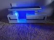 Modern TV Stand with Red LED Lights - 2