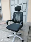 Boss Office Products Black Headrest Chair - 1