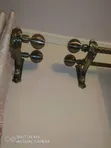 Antic Gold Double Cobra Mabano ya Curtain Rod - 2