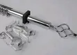 2m Curtain Rods Zinazoweza Kurekebishwa - Fedha na Dhahabu - 1