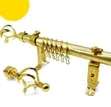 2m Curtain Rods Zinazoweza Kurekebishwa - Fedha na Dhahabu - 2
