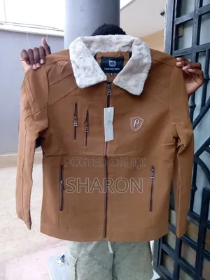 Clavis Fashion Hub Men's Leather Jacket