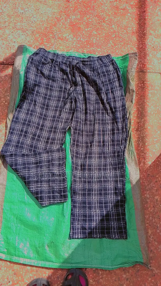 Suruali ya Pajama ya Pamba Iliyotumika - 1