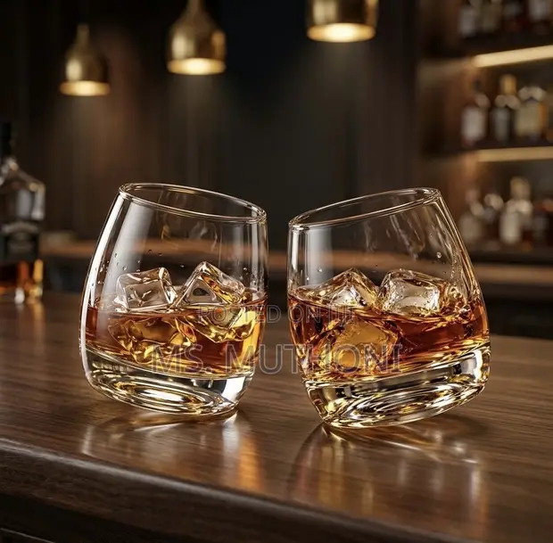 6pcs 270ml Rocking Whiskey Glasses - 1