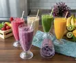6 Pcs 380ml Classic Milkshake/Smoothie Glasses - 1