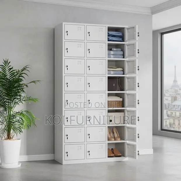 24-Drawer Office Files Storage Gym Cabinet - 1