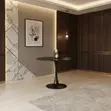Meza ya Kahawa ya Mviringo ya Marumaru - Ofisi ya Nyumbani - 2