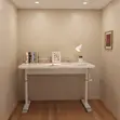 1200mm White Manual Standing Height Adjustable Desk - 3